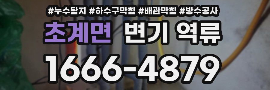 초계면 변기 역류