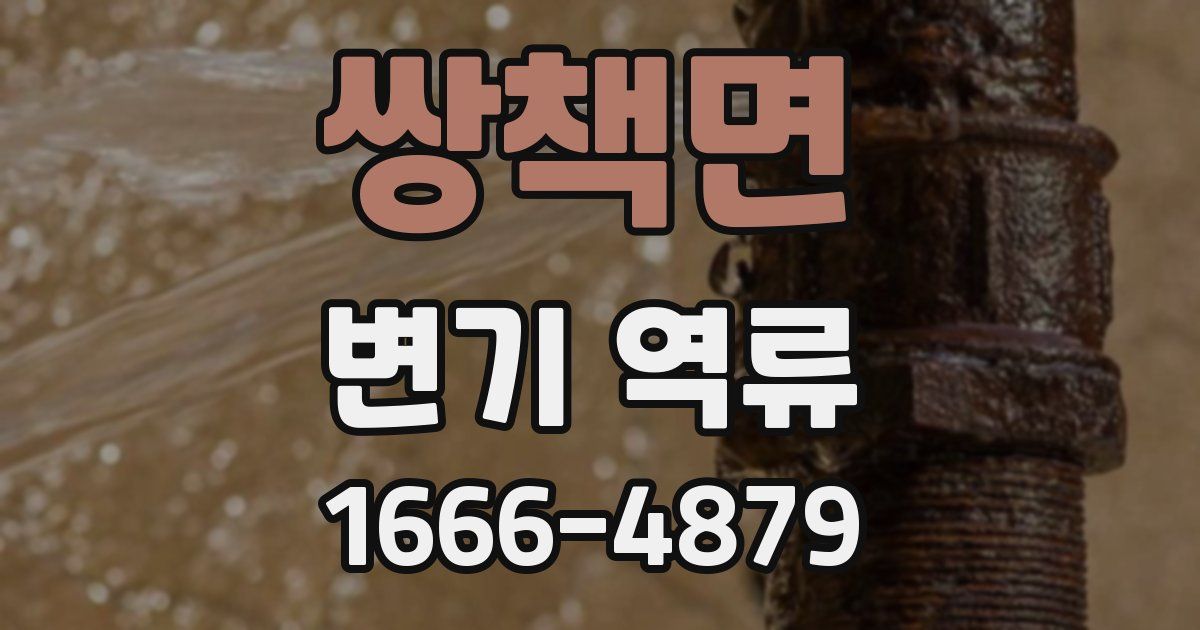 쌍책면 변기 역류