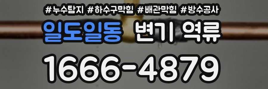 일도일동 변기 역류