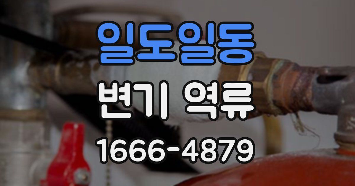 일도일동 변기 역류