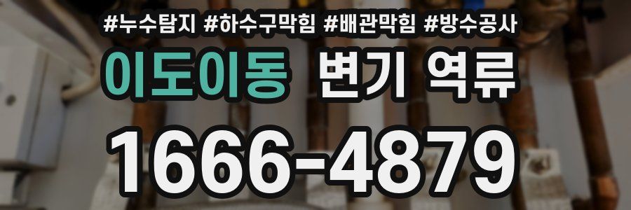 이도이동 변기 역류
