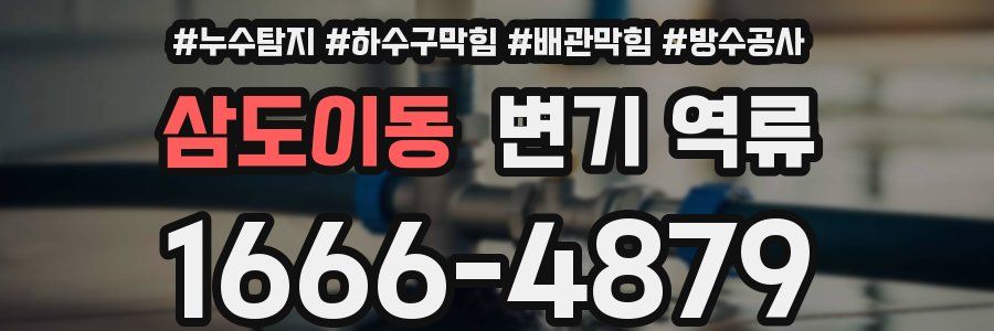 삼도이동 변기 역류