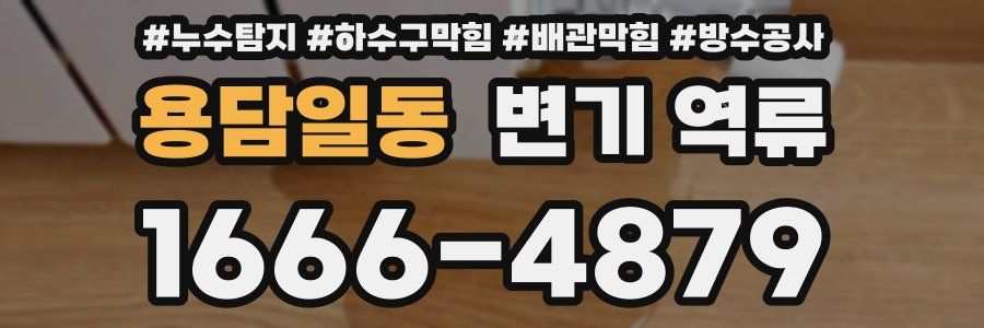용담일동 변기 역류