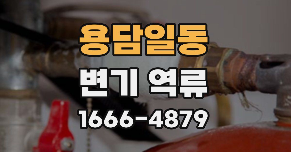 용담일동 변기 역류