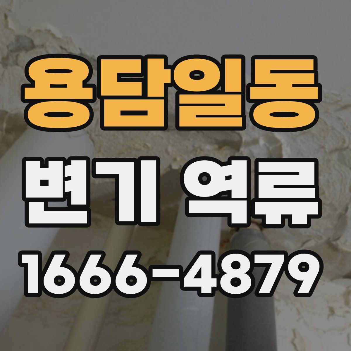 용담일동 변기 역류
