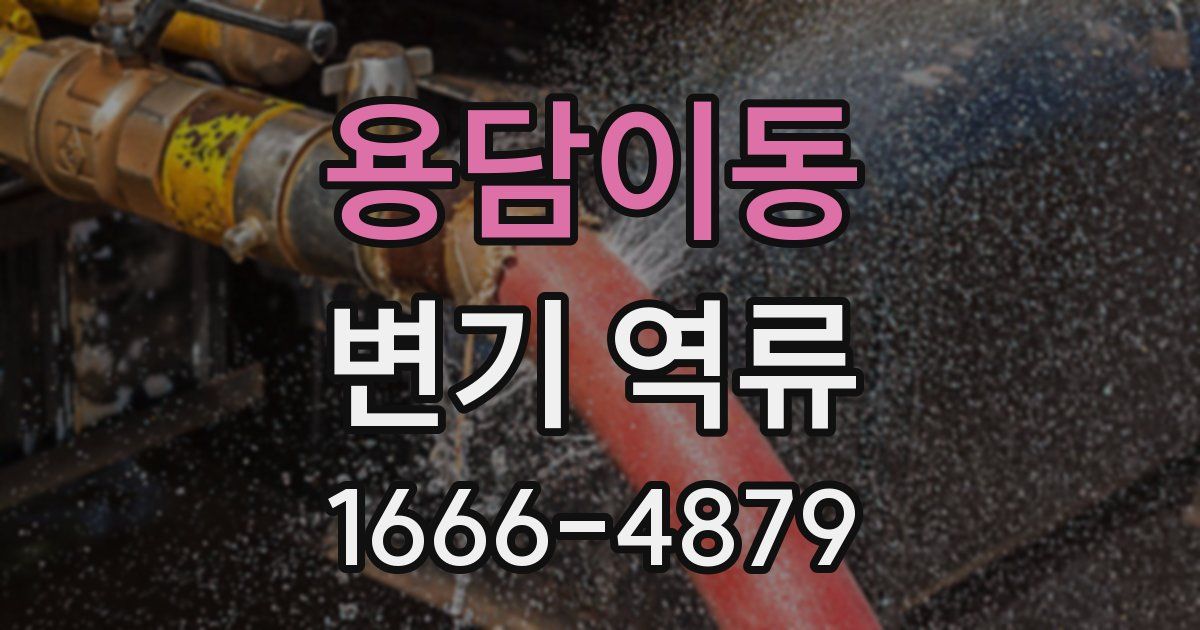 용담이동 변기 역류