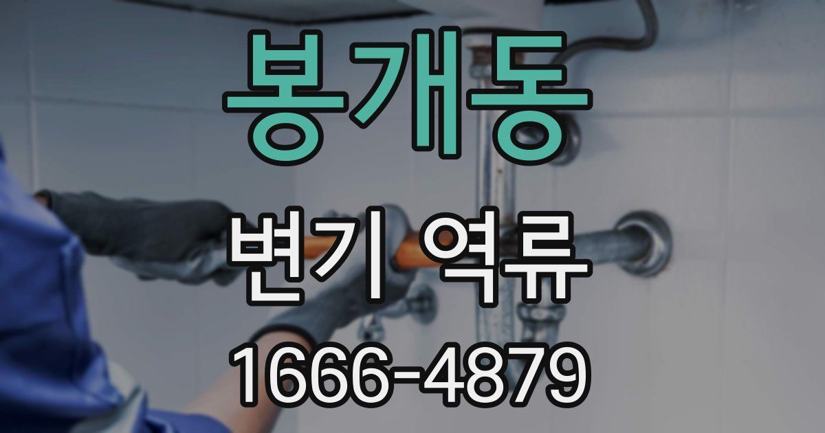 봉개동 변기 역류