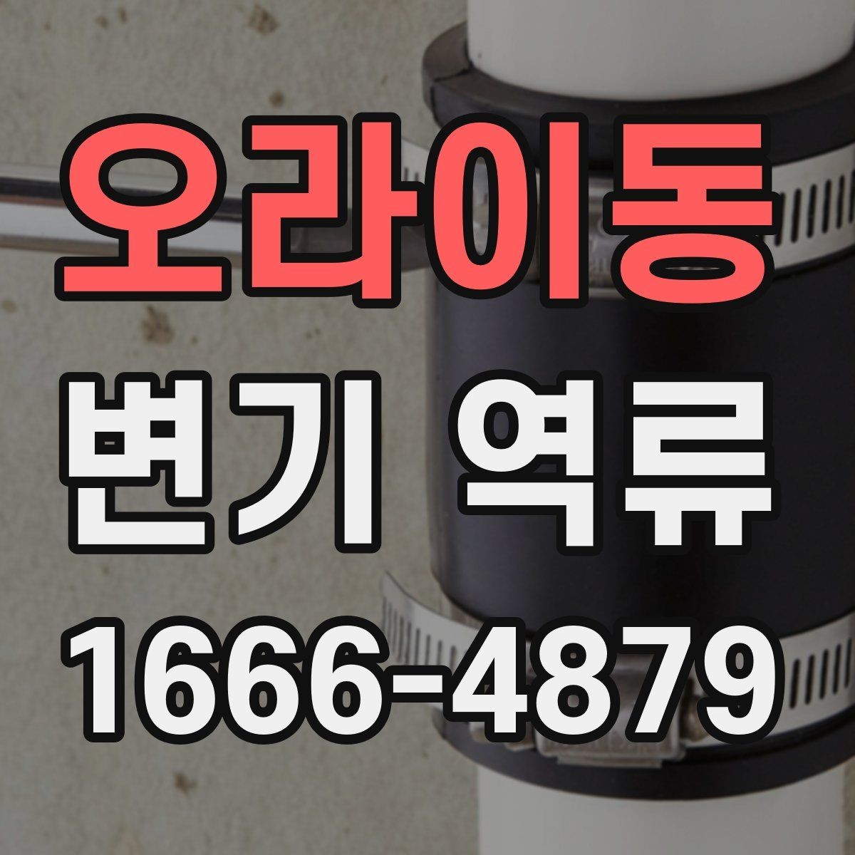 오라이동 변기 역류 반복되는 원인과 관리 방법