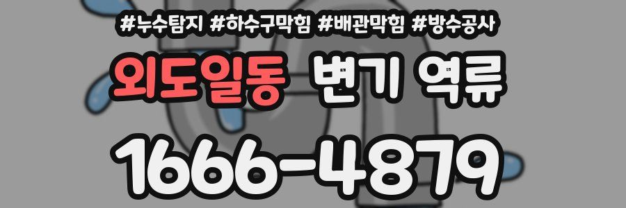 외도일동 변기 역류