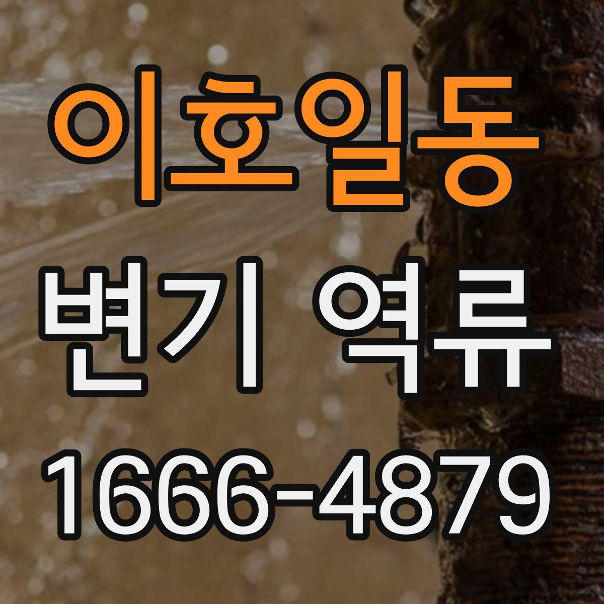 이호일동 변기 역류