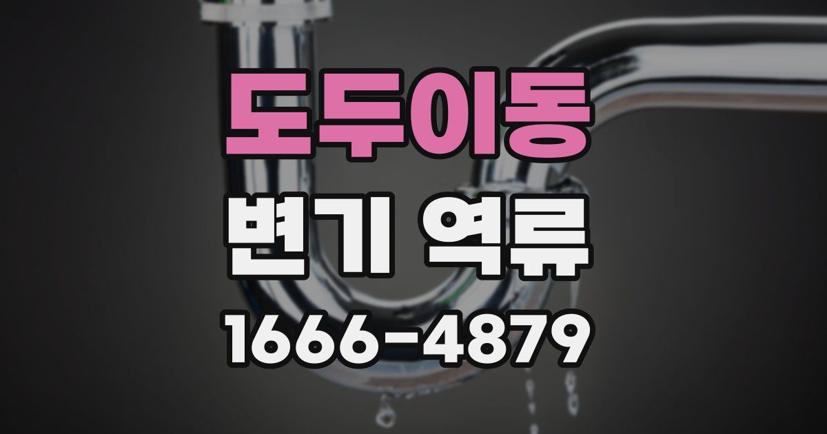 도두이동 변기 역류
