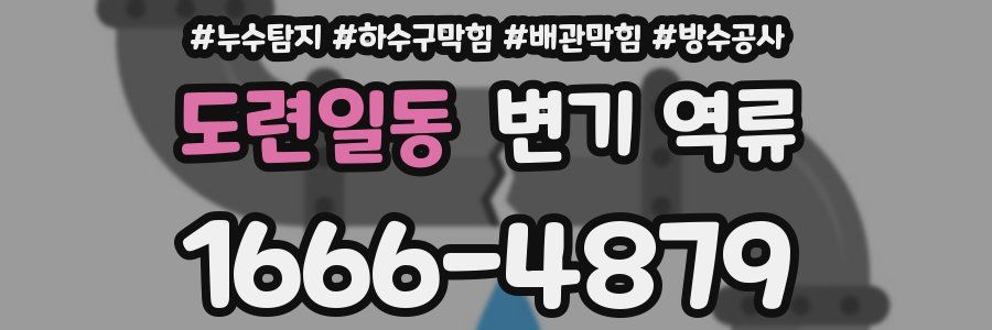 도련일동 변기 역류