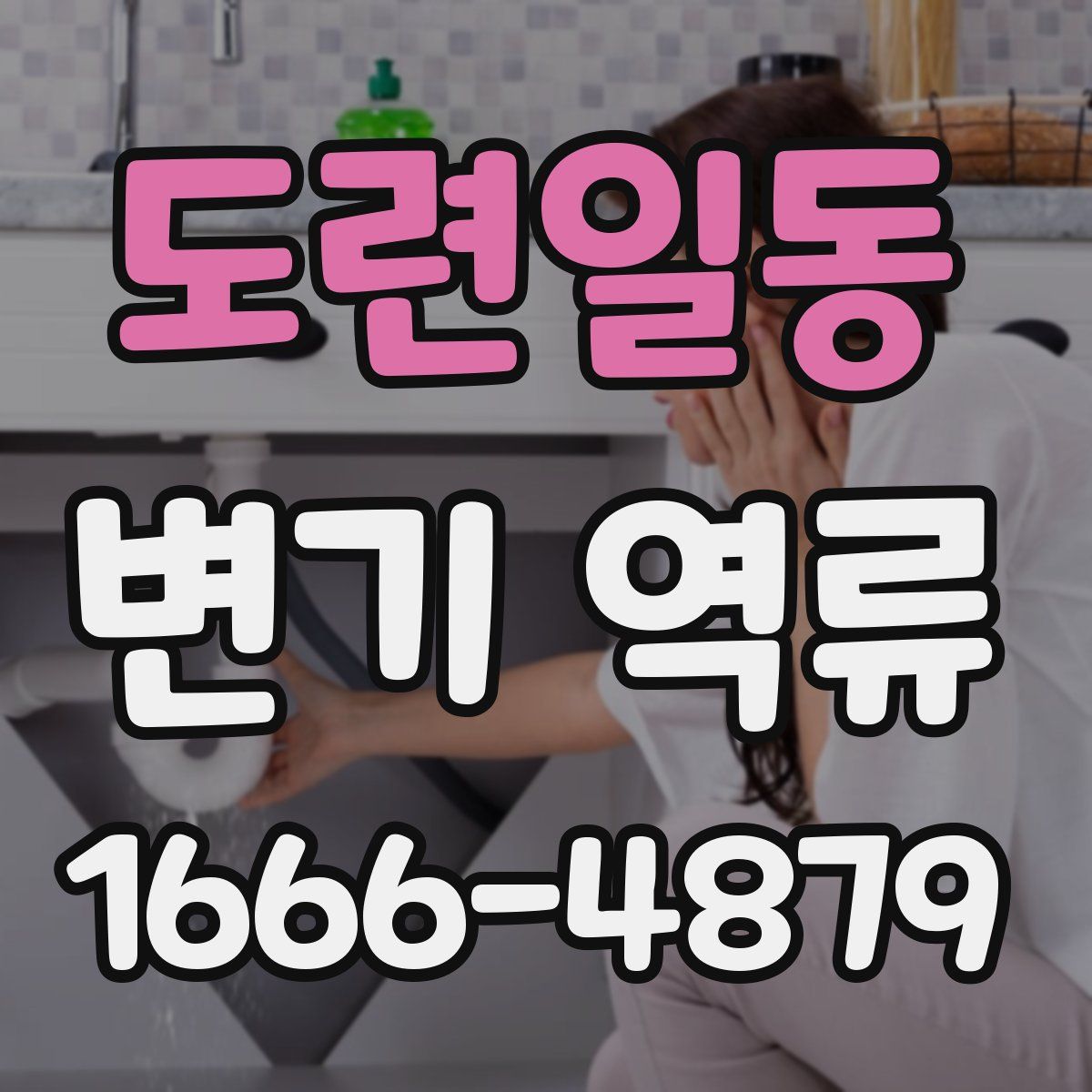 도련일동 변기 역류