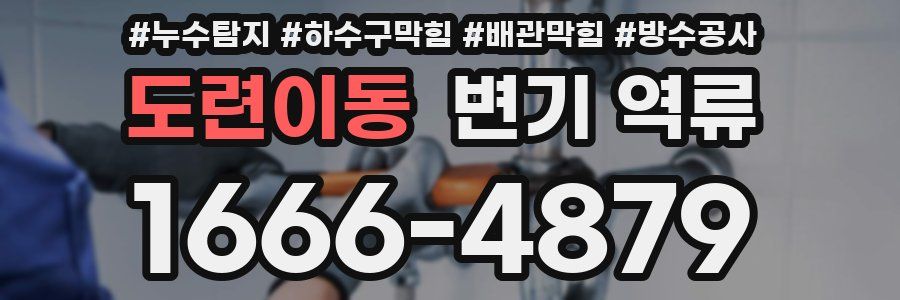 도련이동 변기 역류