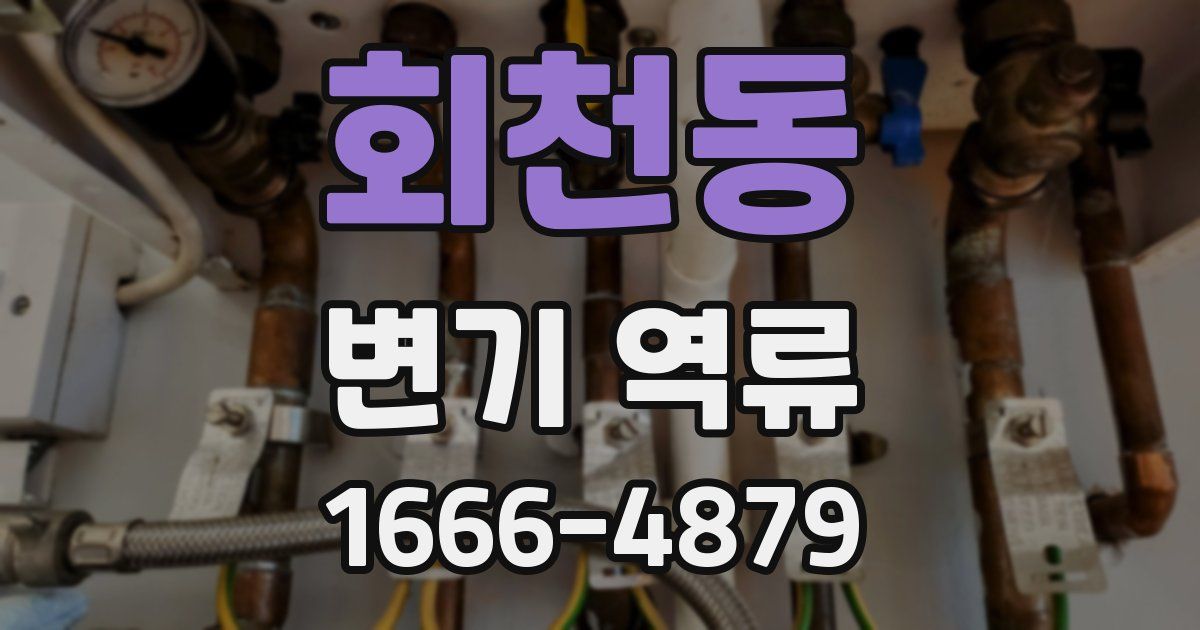 회천동 변기 역류