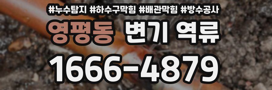 영평동 변기 역류