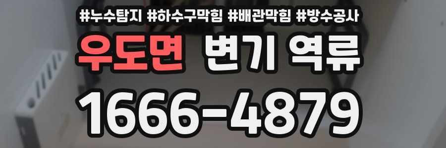 우도면 변기 역류