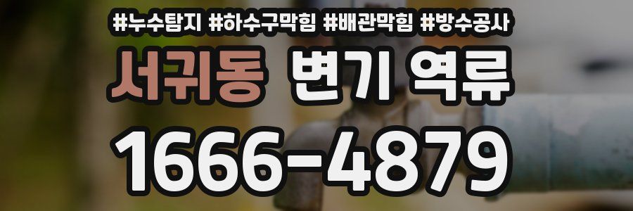 서귀동 변기 역류