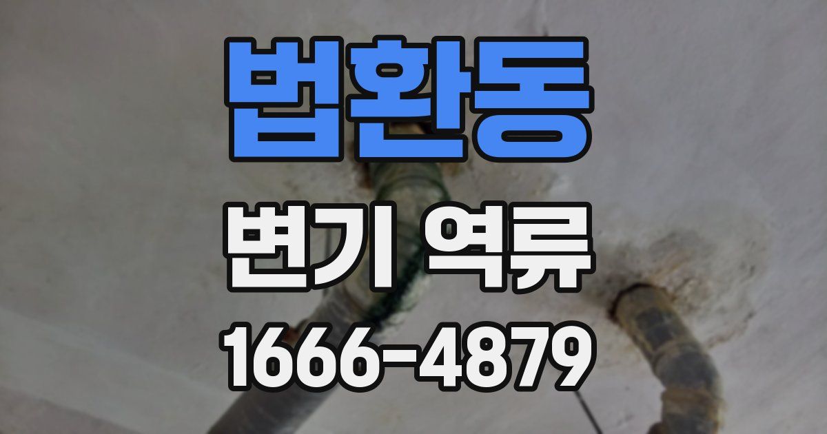 법환동 변기 역류