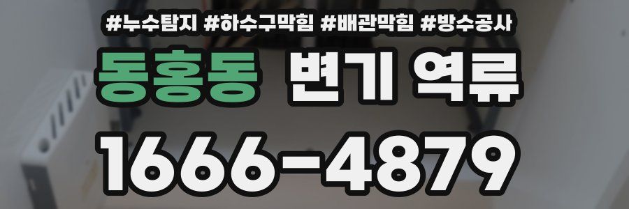 동홍동 변기 역류