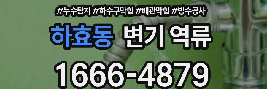 하효동 변기 역류