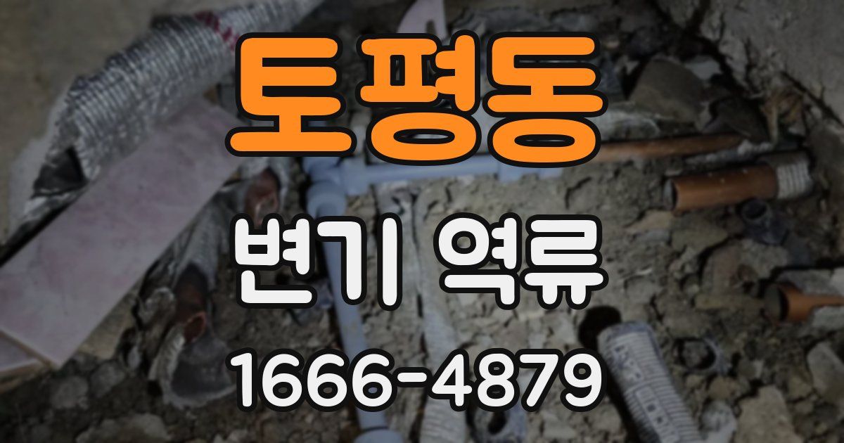토평동 변기 역류