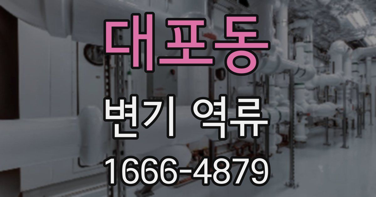 대포동 변기 역류