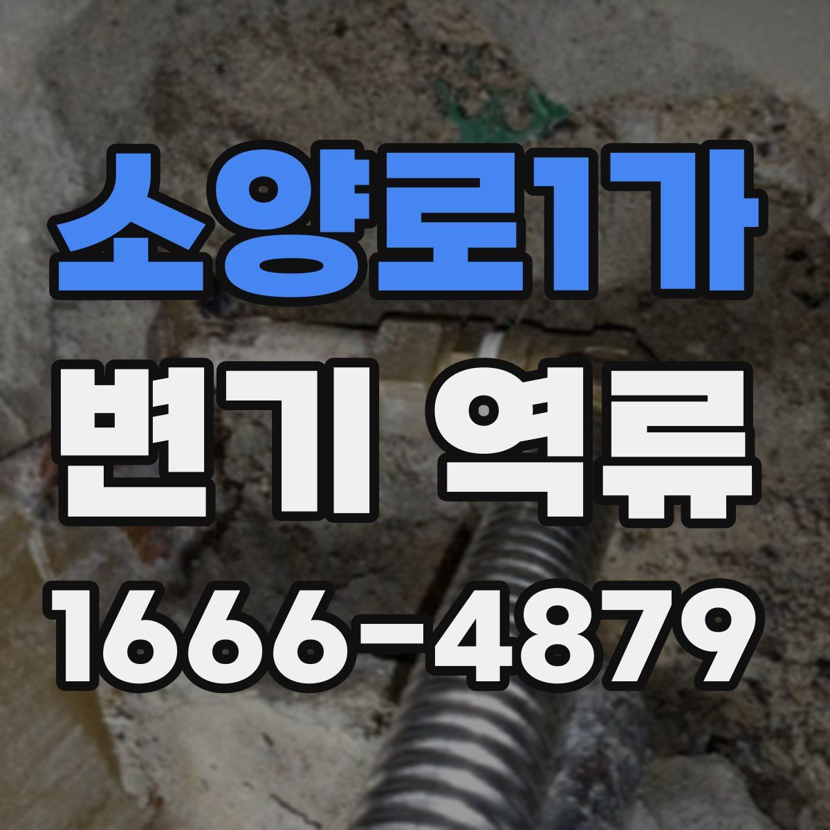 소양로1가 변기 역류