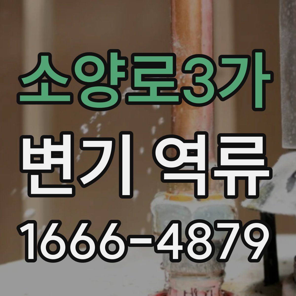 소양로3가 변기 역류