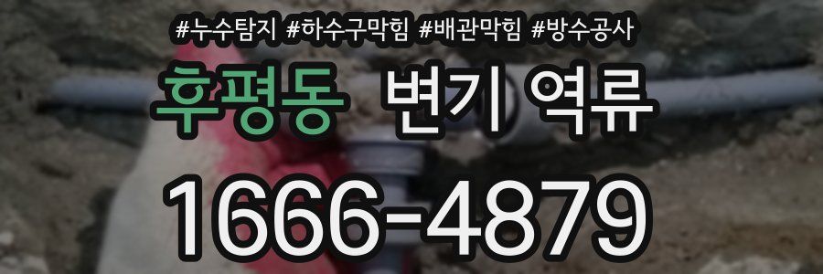 후평동 변기 역류
