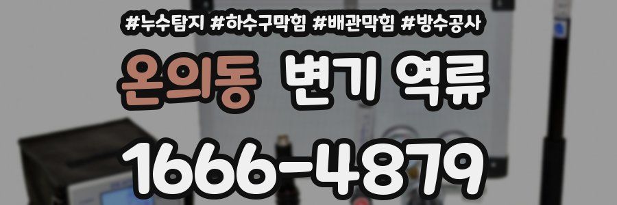 온의동 변기 역류