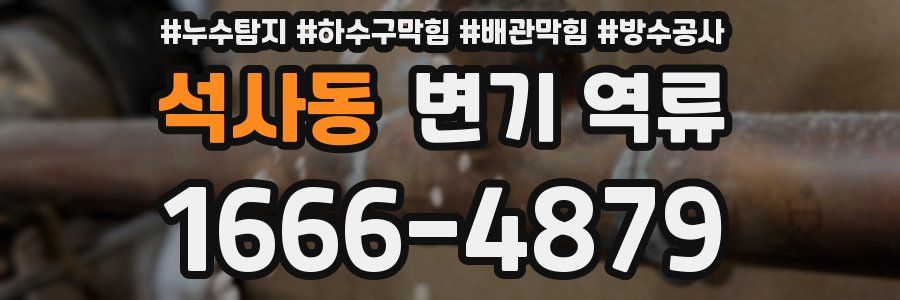 석사동 변기 역류