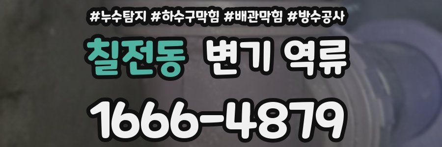 칠전동 변기 역류