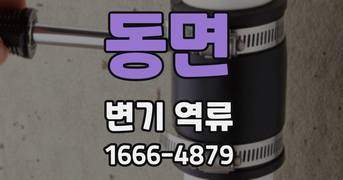 동면 변기 역류