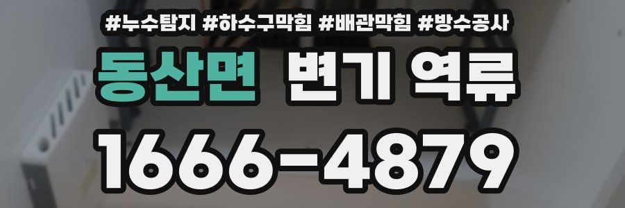 동산면 변기 역류