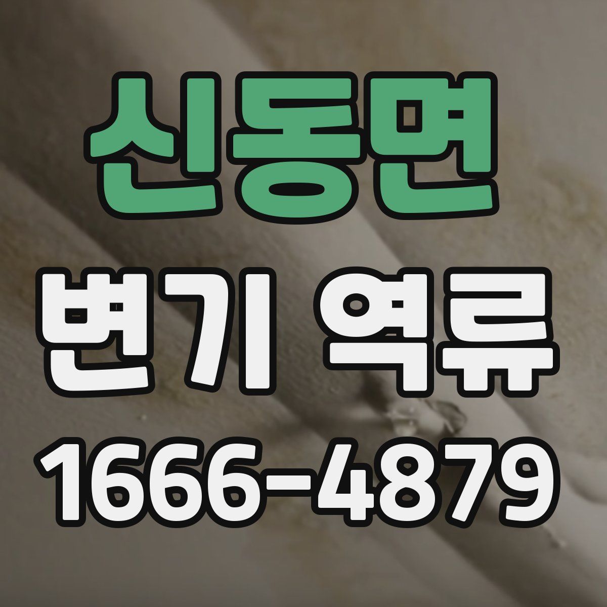 신동면 변기 역류