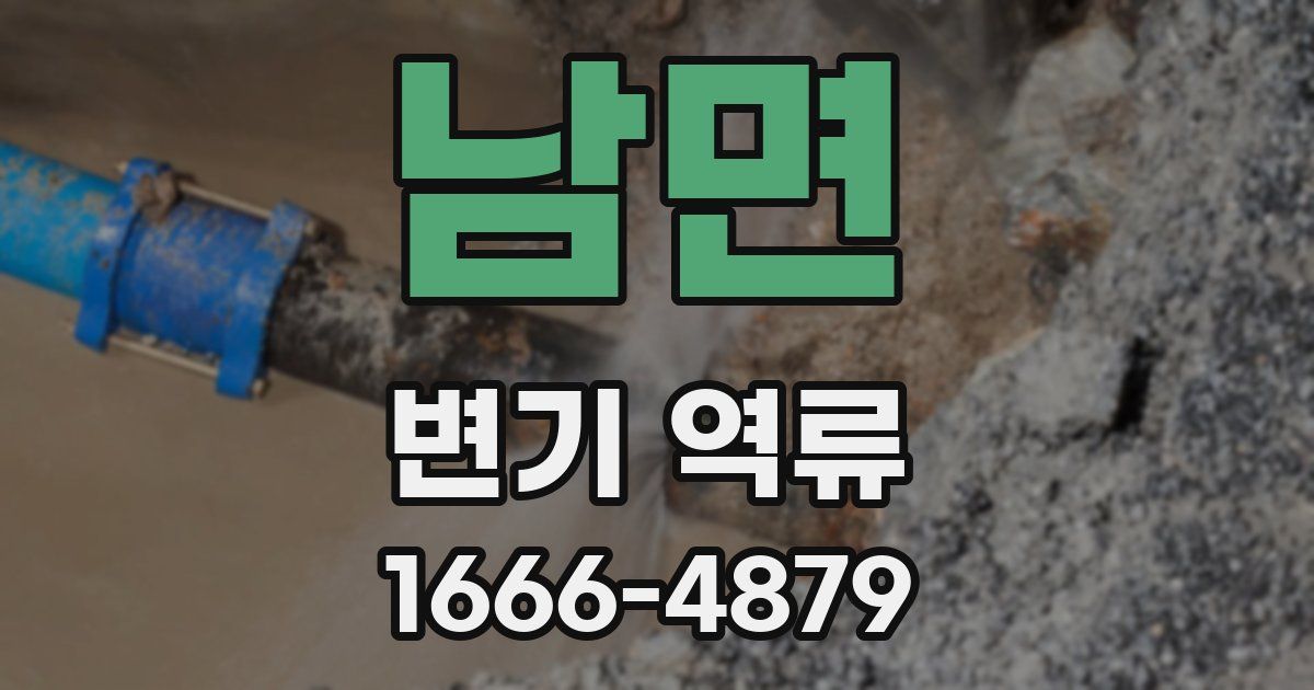 남면 변기 역류
