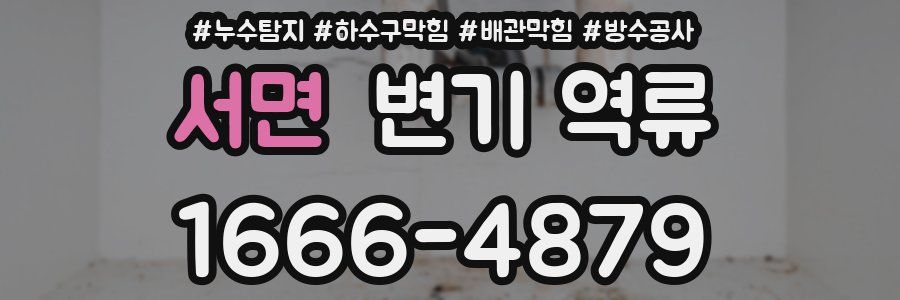 서면 변기 역류