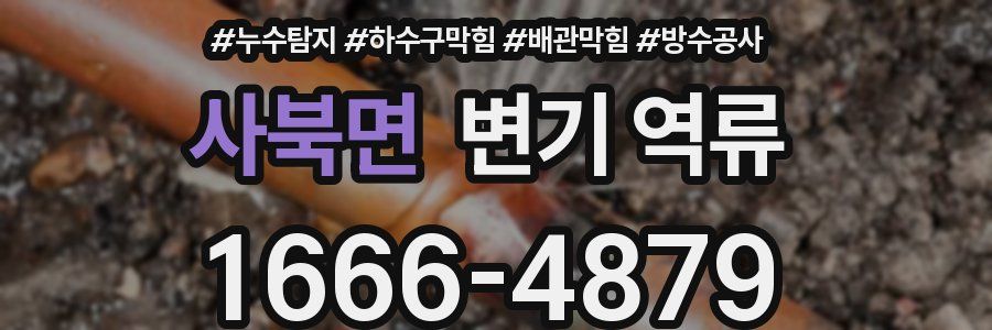 사북면 변기 역류