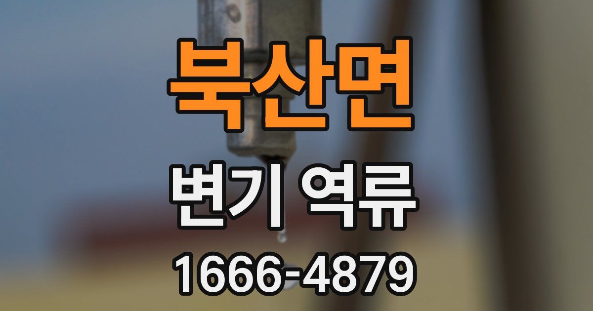 북산면 변기 역류