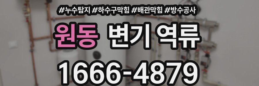 원동 변기 역류