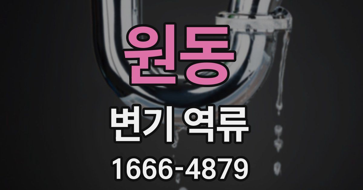 원동 변기 역류