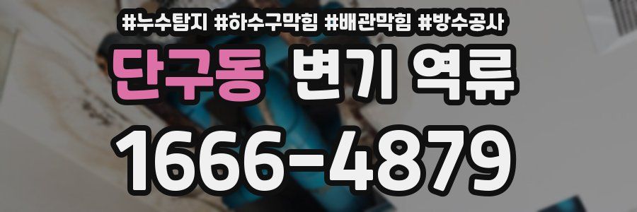 단구동 변기 역류