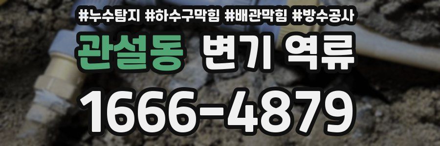 관설동 변기 역류