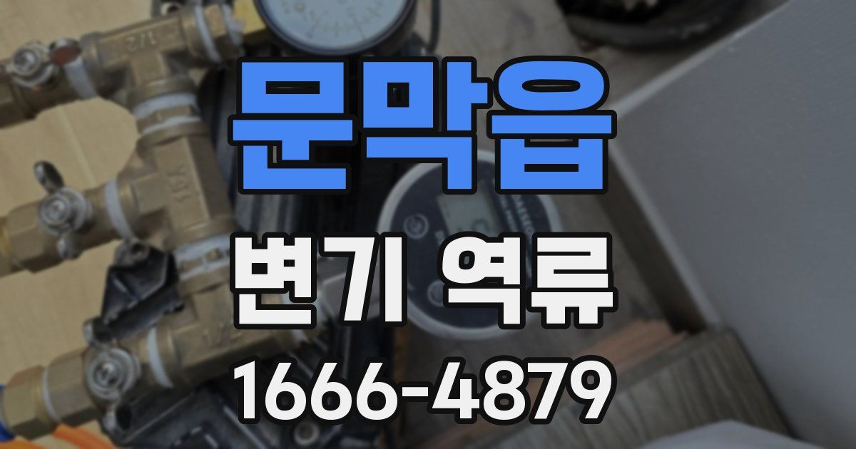 문막읍 변기 역류