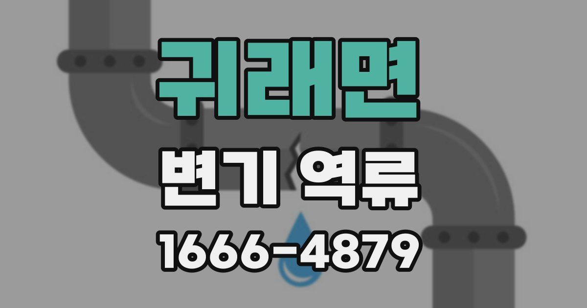 귀래면 변기 역류