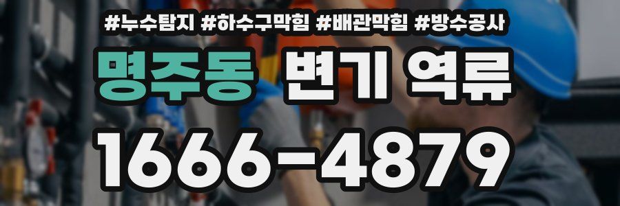 명주동 변기 역류