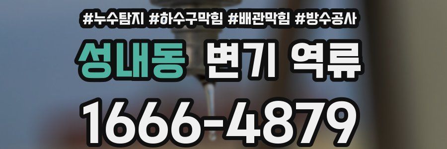 성내동 변기 역류