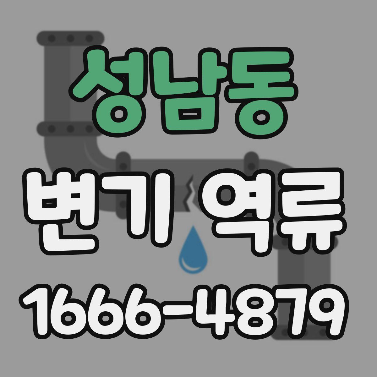 성남동 변기 역류