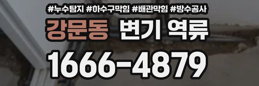 강문동 변기 역류